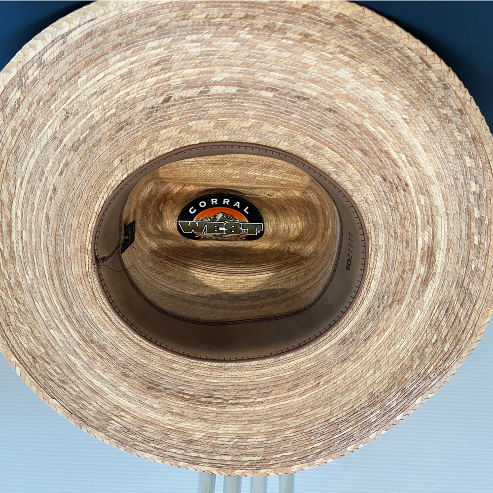 CORRAL WEST RANCHWEAR straw hat - Picture 10 of 10